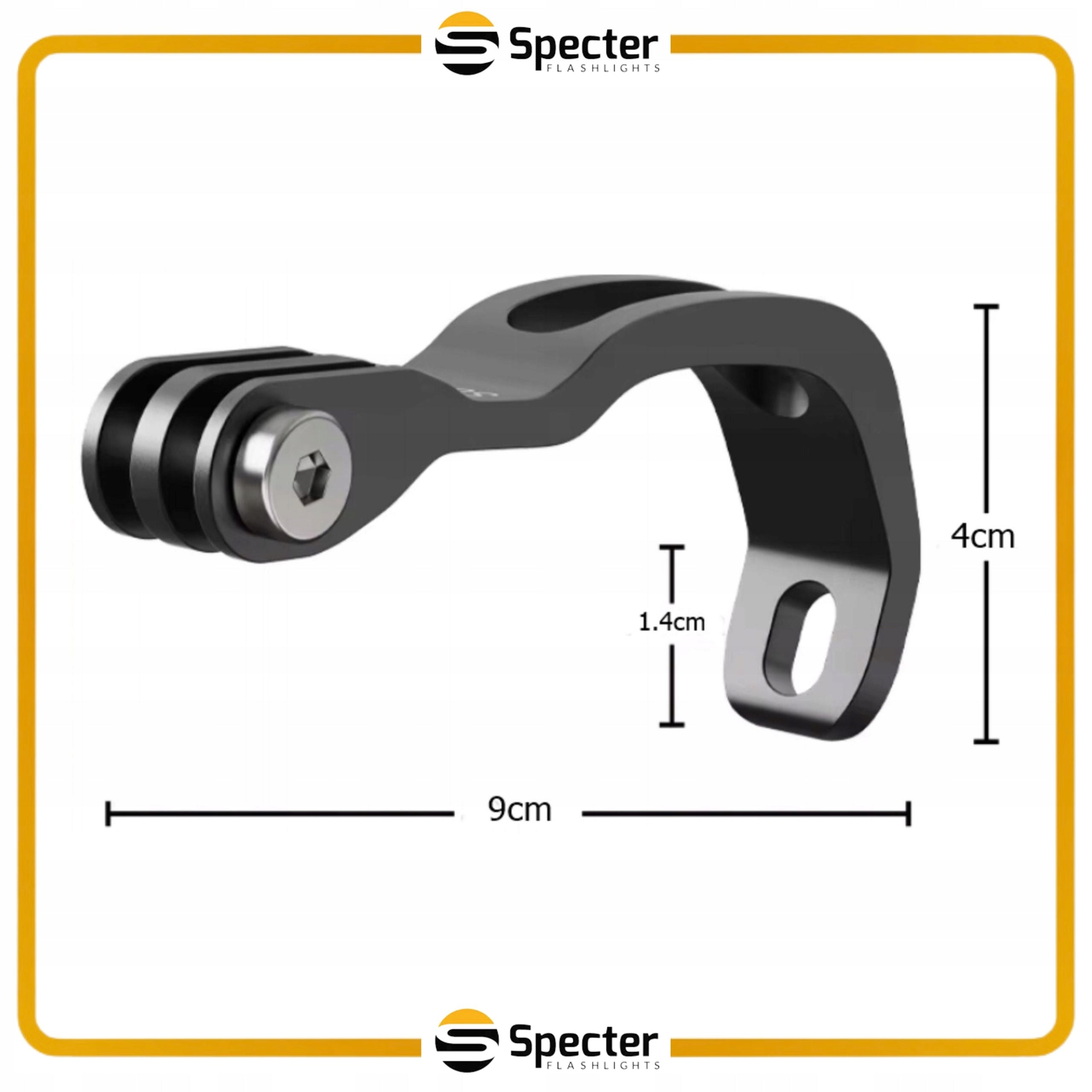 METAL BICYCLE FORK HOLDER FOR GOPRO ALUMINUM CAMERA LIGHT Manufacturer code SPECTER UCHWYT ROWER WIDELEC GOPRO LAMPKA ALU