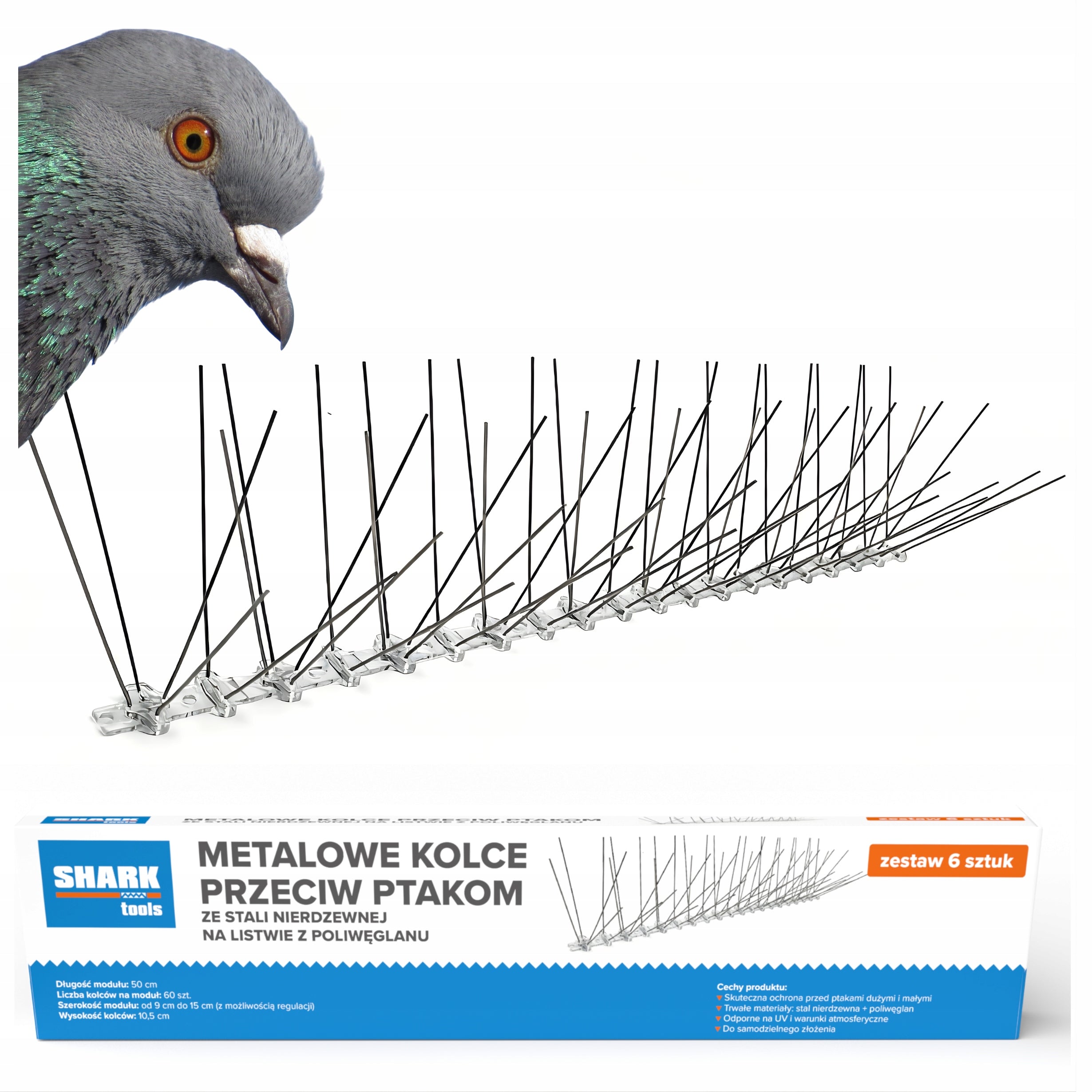 METAL BIRD SPIKES x6 DENSE STRONG ON PIGEON SWALLOWS AGAINST BIRDS