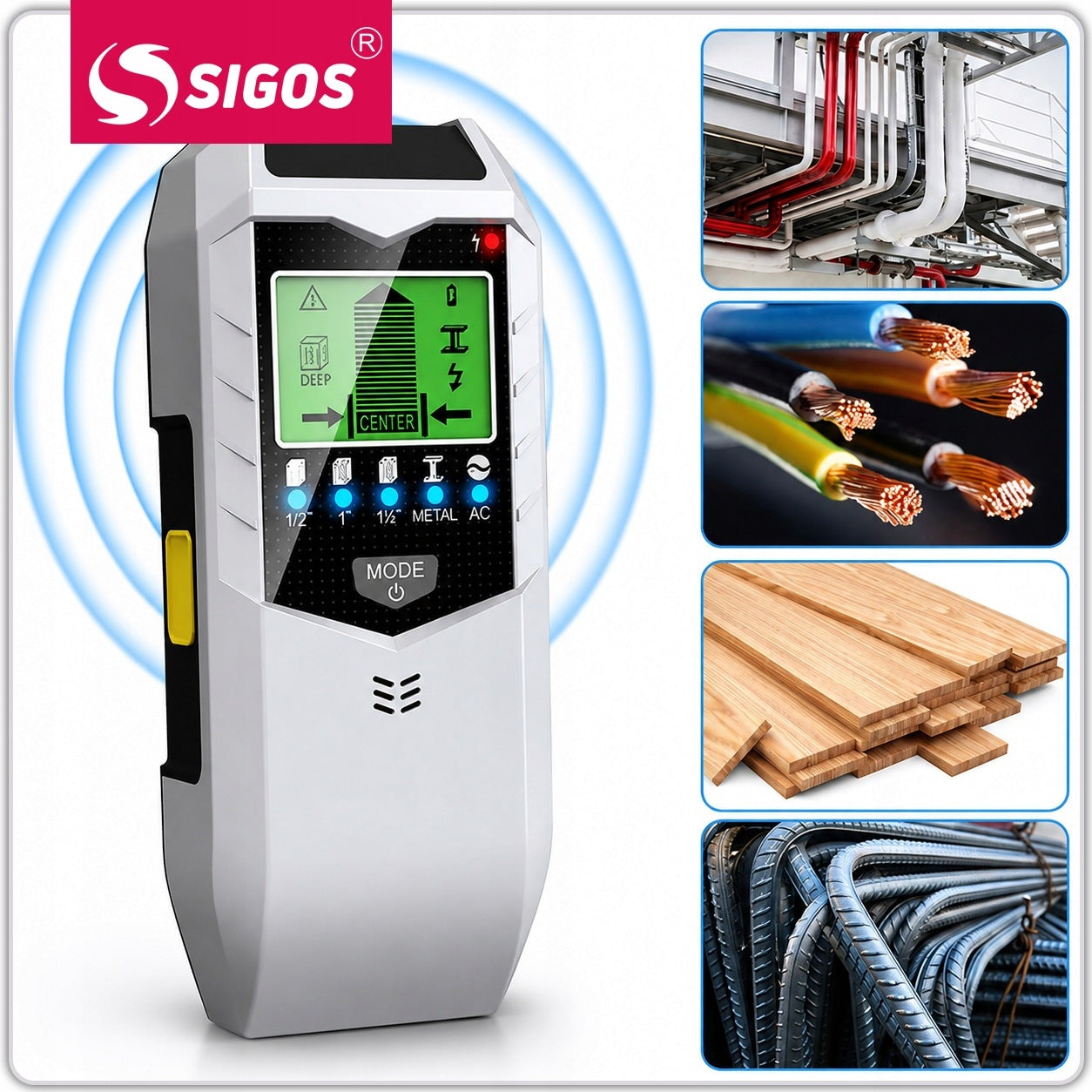 METAL CABLE WIRE DETECTOR IN METAL WOOD WALL Packaging status original