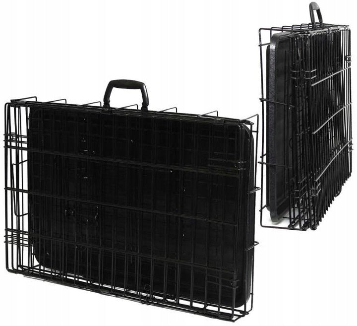 METAL CAGE KENNEL TRANSPORTER FOR DOG CAT ANIMALS XL 91x62x70 cm Manufacturer code 5903855780941