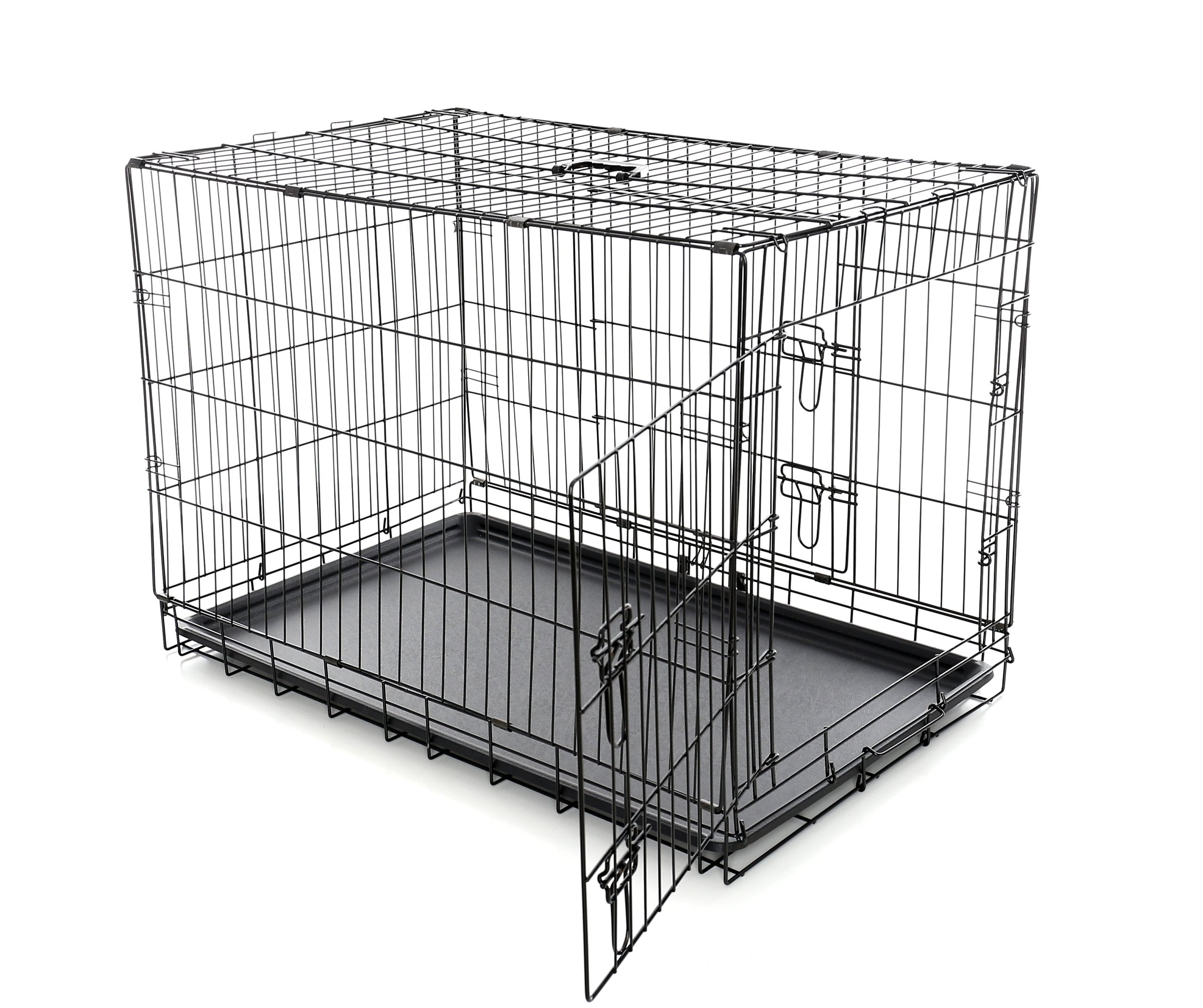 METAL CAGE KENNEL TRANSPORTER FOR DOG CAT ANIMALS XL 91x65x59 cm Trade name Klatka 91