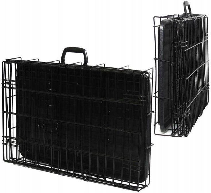 METAL CAGE PLAYPEN TRANSPORTER FOR DOG CAT ANIMALS 107x70x77CM XXL Length 107 cm
