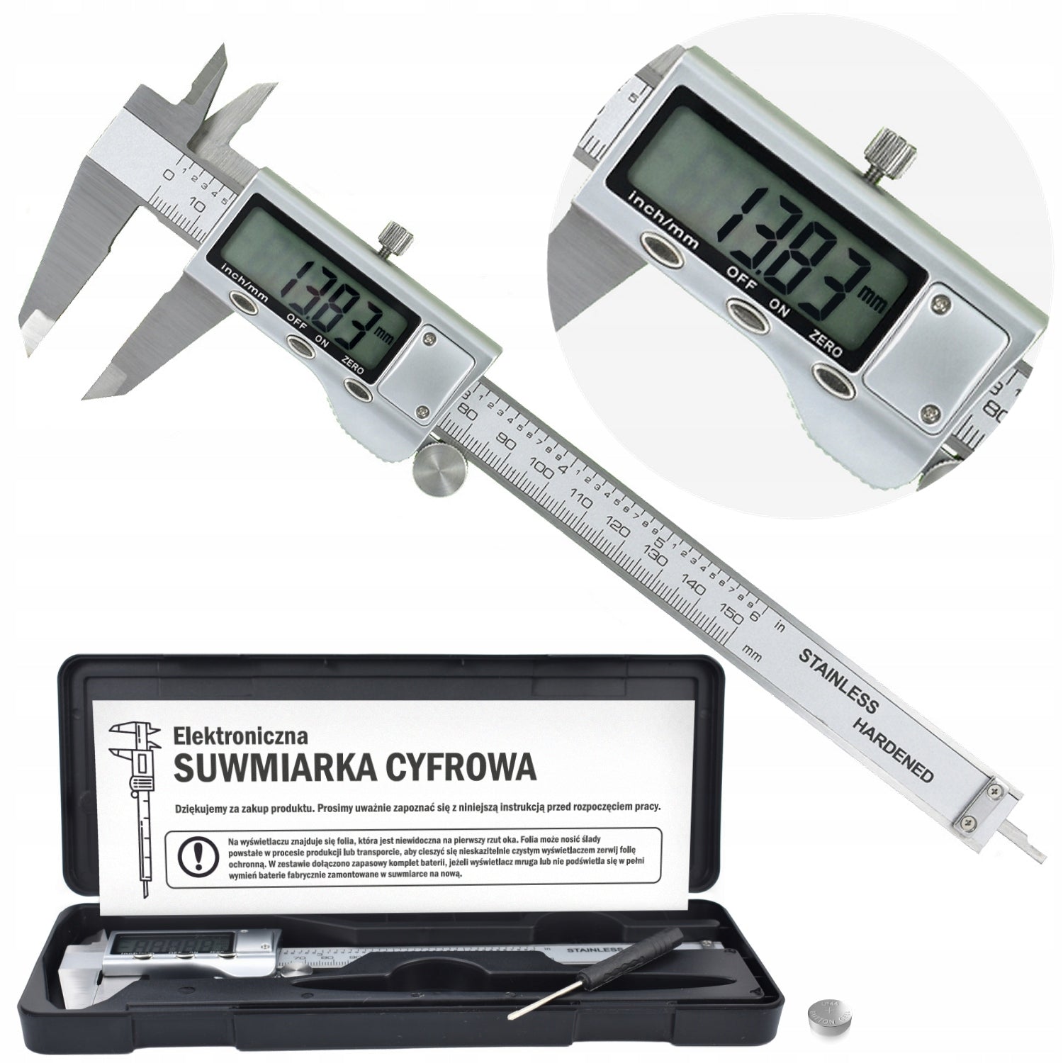 METAL CALIPER ELECTRONIC DIGITAL LCD 150mm