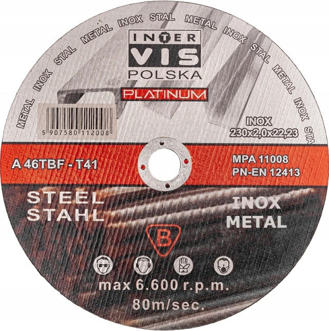 METAL CUTTING DISC 230x2 INOX STRONG 10 pcs Series PROFESSIONAL