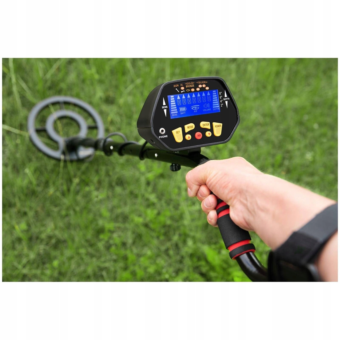 METAL DETECTOR 120CM WATERPROOF Power supply batteries