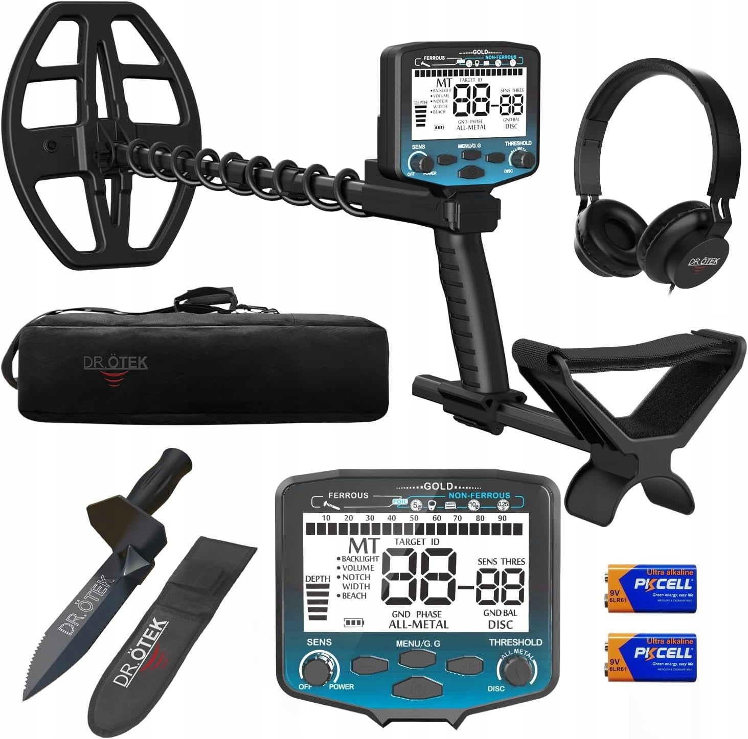 METAL DETECTOR DR.ÖTEK MT12-BLUE 599W PROFESSIONAL BEACH