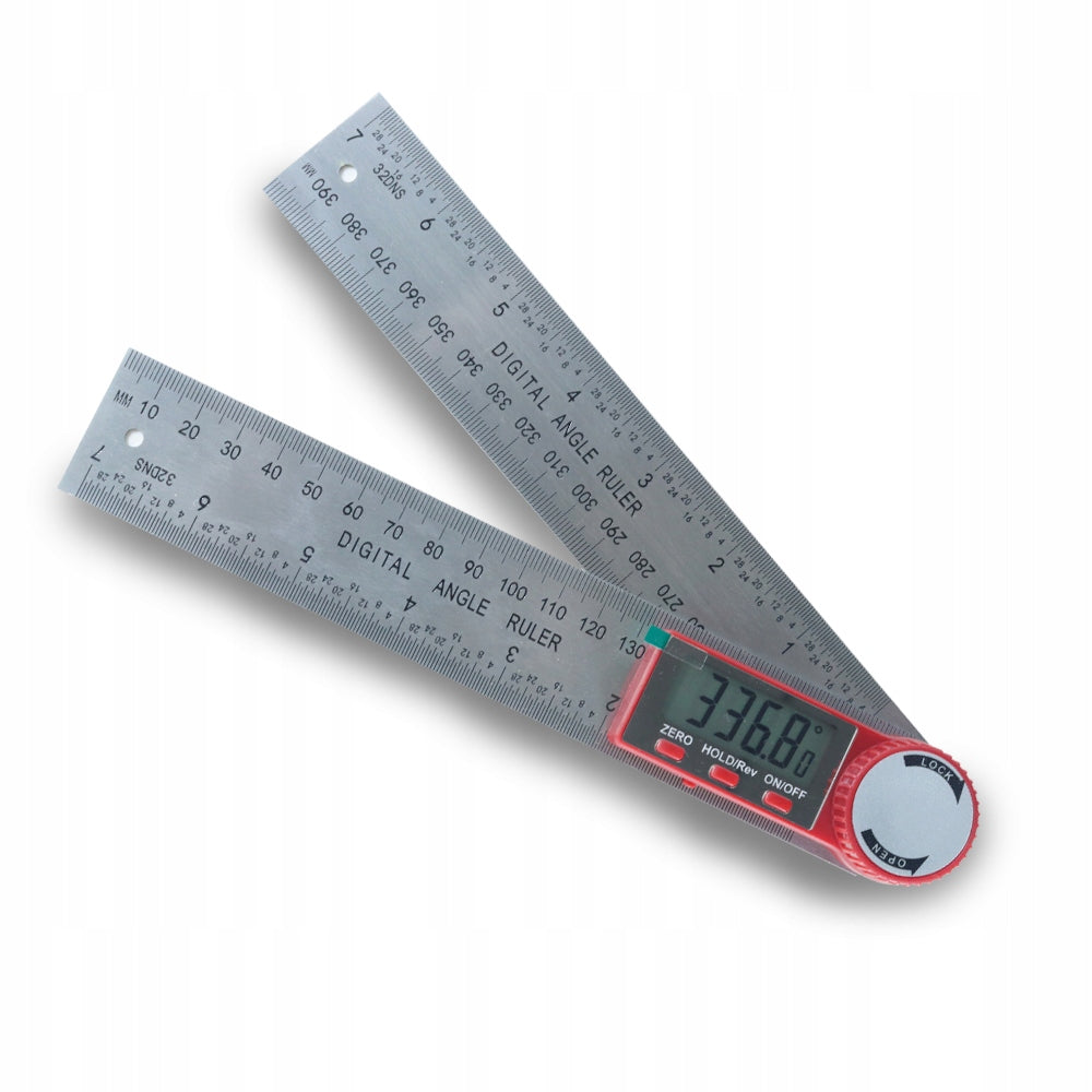 METAL DIGITAL ELECTRONIC PROTRACTOR WITH LCD SCREEN 200mm 360° + BATTERIES Material metal