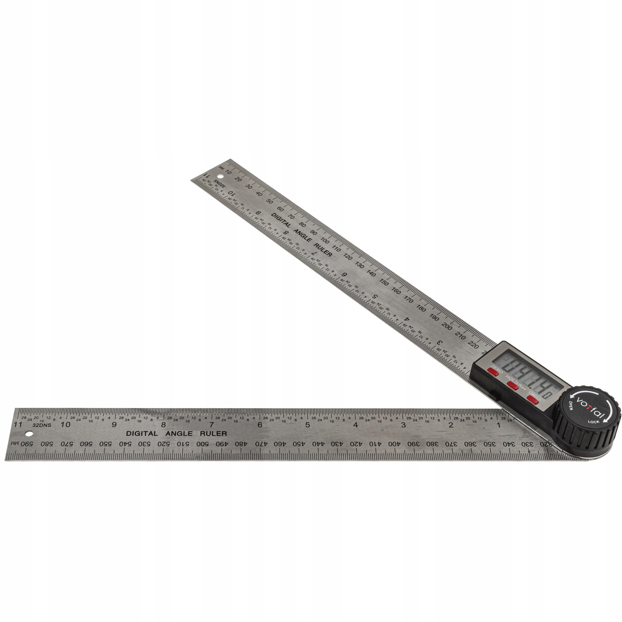 METAL DIGITAL ELECTRONIC PROTRACTOR WITH LCD SCREEN RULER 300 MM 360° Manufacturer code V077401