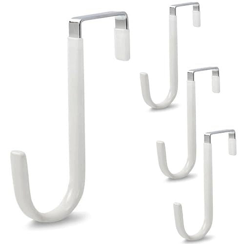 METAL DOOR HOOKS 4 PCS HANGERS FOR HOME WITHOUT DRILLING METAL Brand no brand