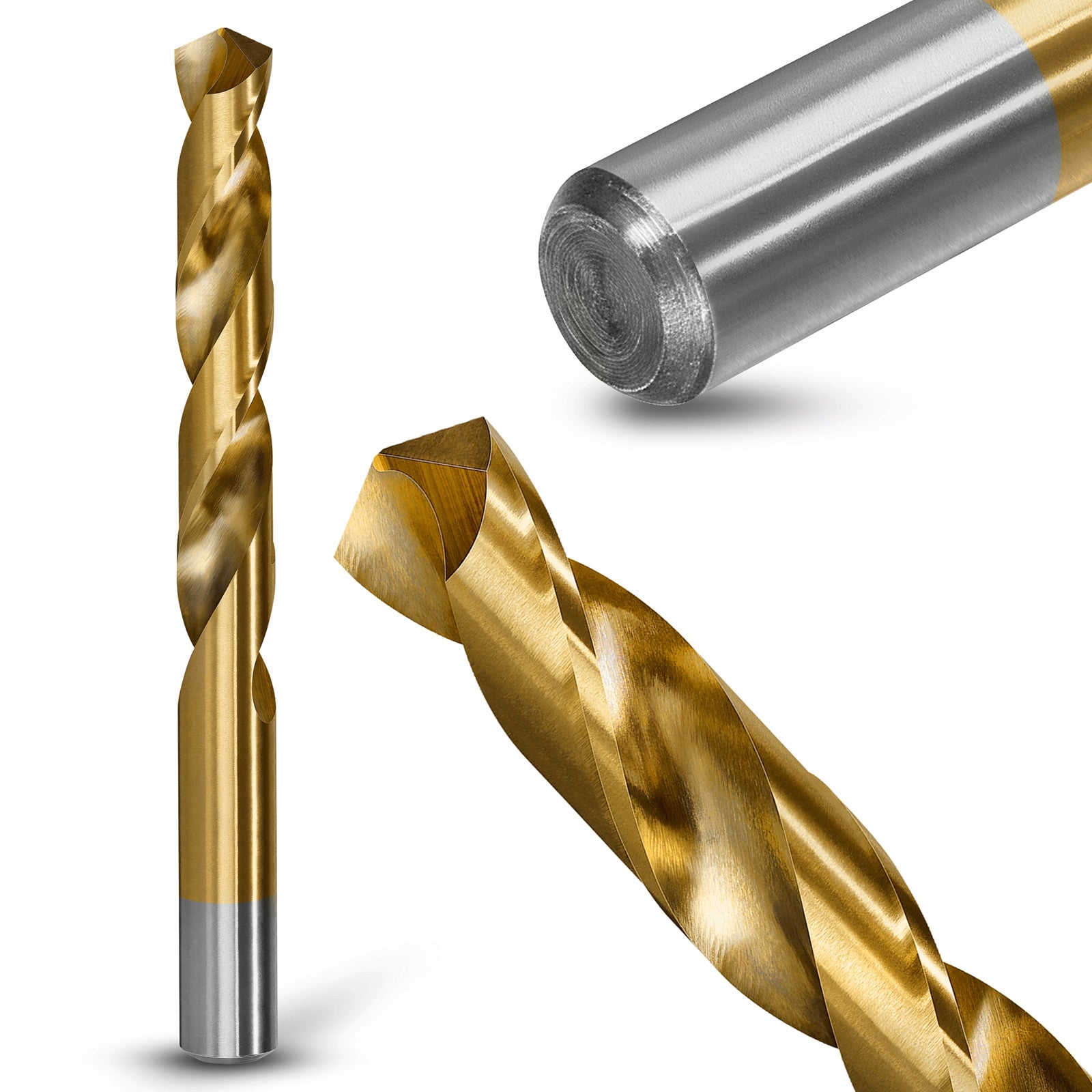 METAL DRILL BIT 5.0 mm TITANIUM FOR STEEL CAST IRON NWKA HSS TiN 4241 TITANIUM