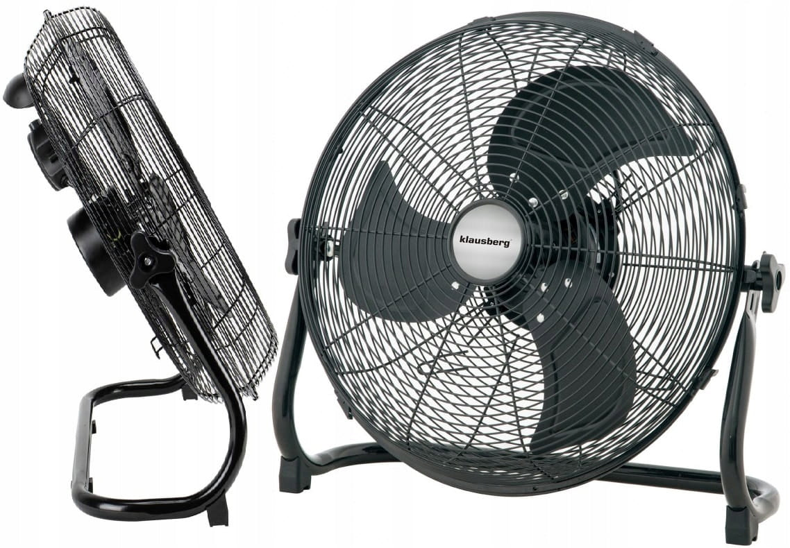 METAL FLOOR FAN 45CM 100W BLACK Model KB-7517