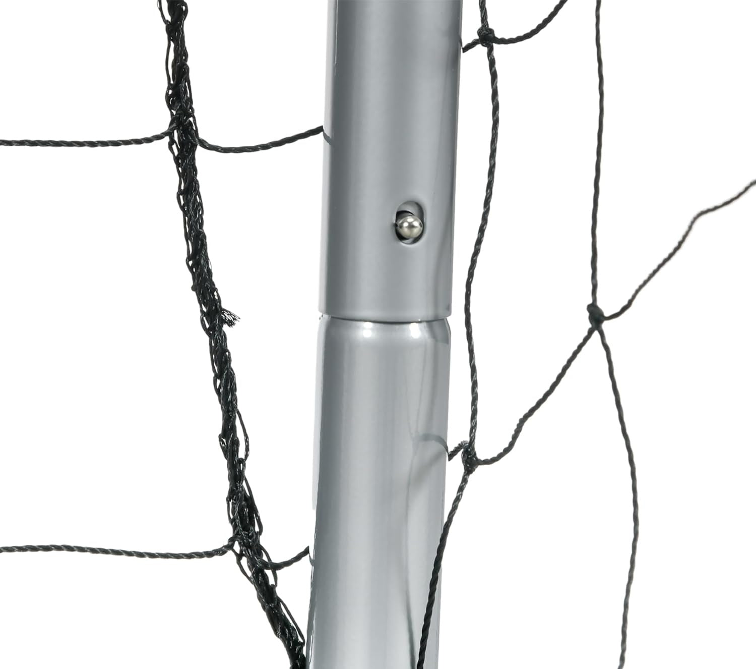 METAL FOOTBALL GOAL WITH MESH LARGE 240x160 TRAINING THICK PIPE 60mm Product width 240 cm