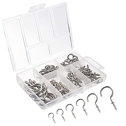 METAL HOOKS NICKEL PLATED SET OF 75 DIFFERENT SIZES FOR HOME Brand no brand