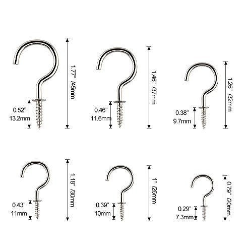 METAL HOOKS NICKEL PLATED SET OF 75 DIFFERENT SIZES FOR HOME Manufacturer code Nieoznaczona