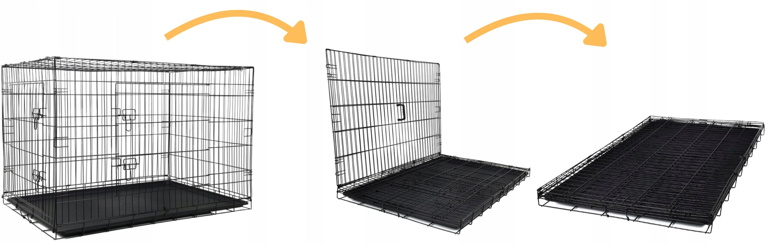 METAL KENNEL CAGE FOR DOG ANIMALS TRANSPORTER PLAYPEN 122x74x80 XXXL Packaging status original