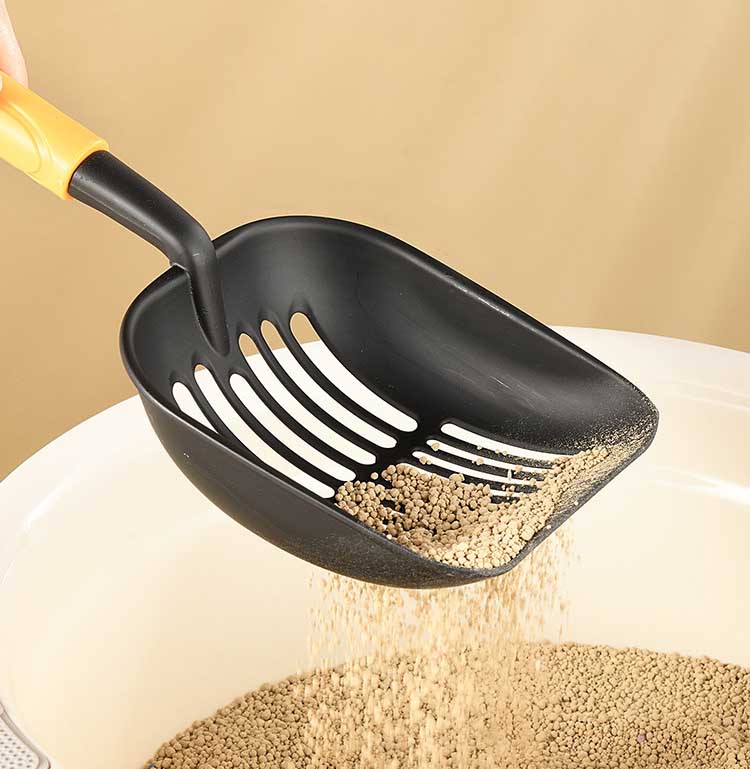 METAL LITTER BOX SPATULA STRONG BLACK LARGE CAT DUSTPAN 35cm Brand Zgeer