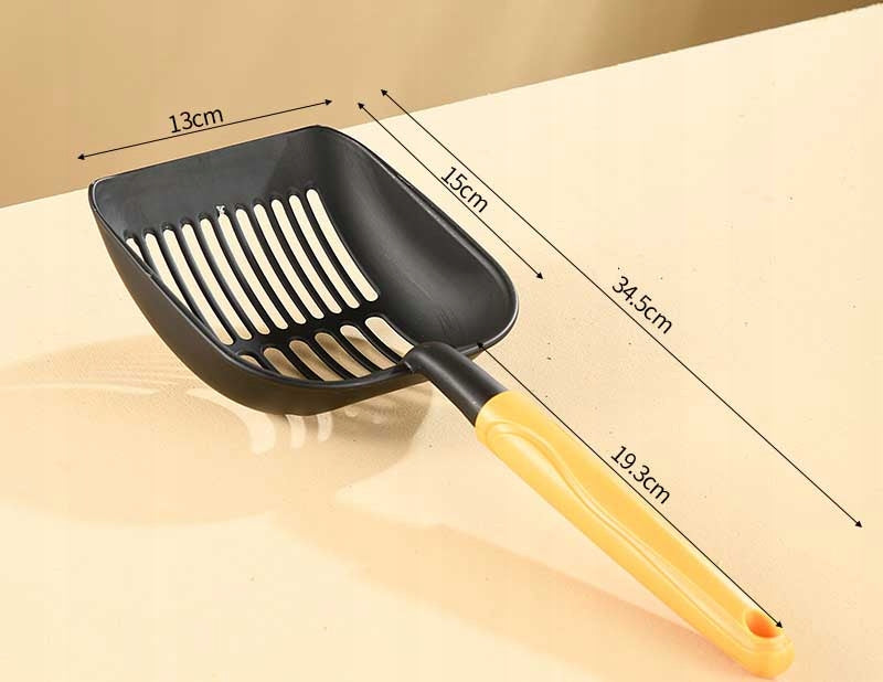 METAL LITTER BOX SPATULA STRONG BLACK LARGE CAT DUSTPAN 35cm Kind litter scoops