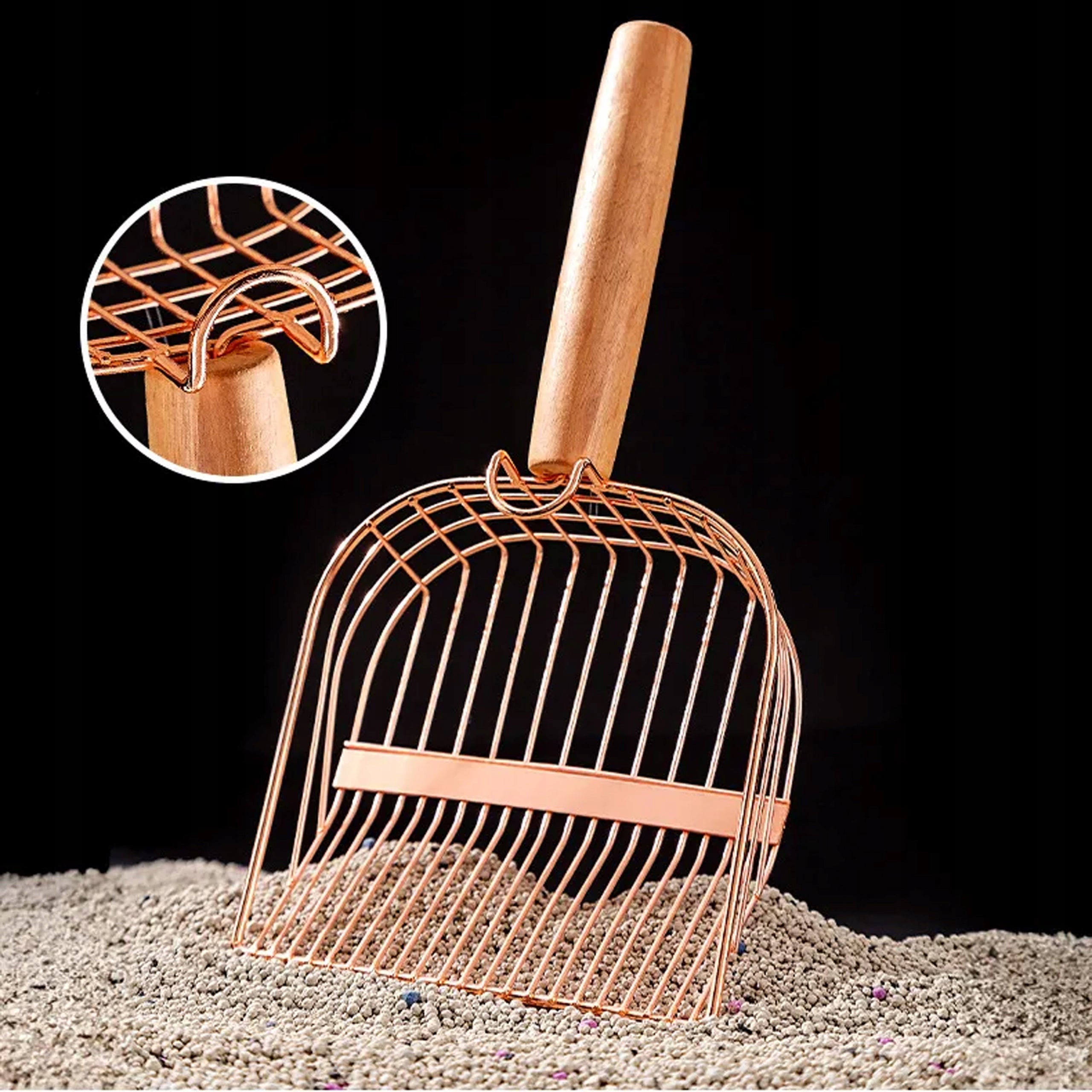 METAL LITTER SPATULA CAT LITTER BOX DUSTPAN Brand GLOBANI