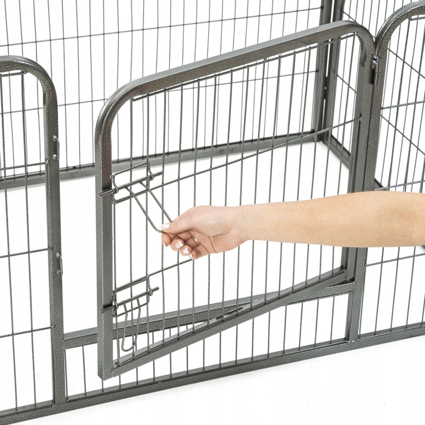 METAL PLAYPEN CAGE for puppies 4-piece height 70 cm Brand TecTake