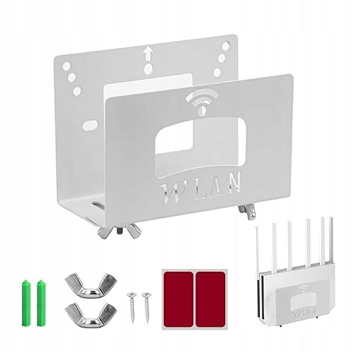 METAL ROUTER WALL MOUNT MINIMALIST FOR HOME OFFICE Steel