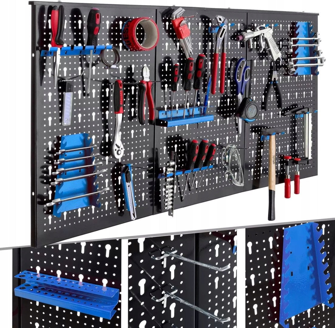 METAL WALL TOOL WORKSHOP BOARD 120x60 FOR WORKSHOP GARAGE Brand KMK