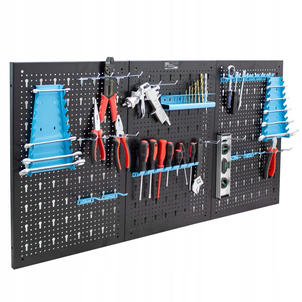 METAL WALL TOOL WORKSHOP BOARD 120x60 FOR WORKSHOP GARAGE Color blue