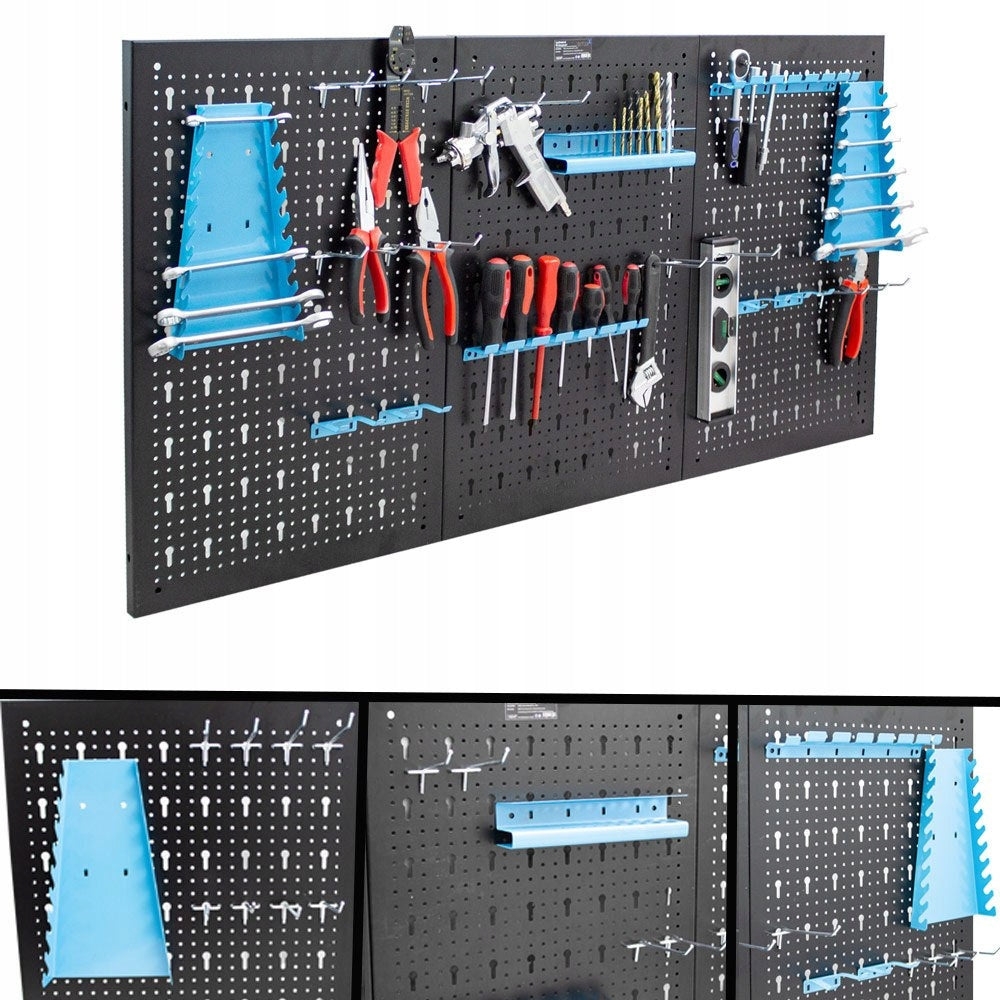 METAL WALL TOOL WORKSHOP BOARD 120x60 FOR WORKSHOP GARAGE Product width 119.9 cm