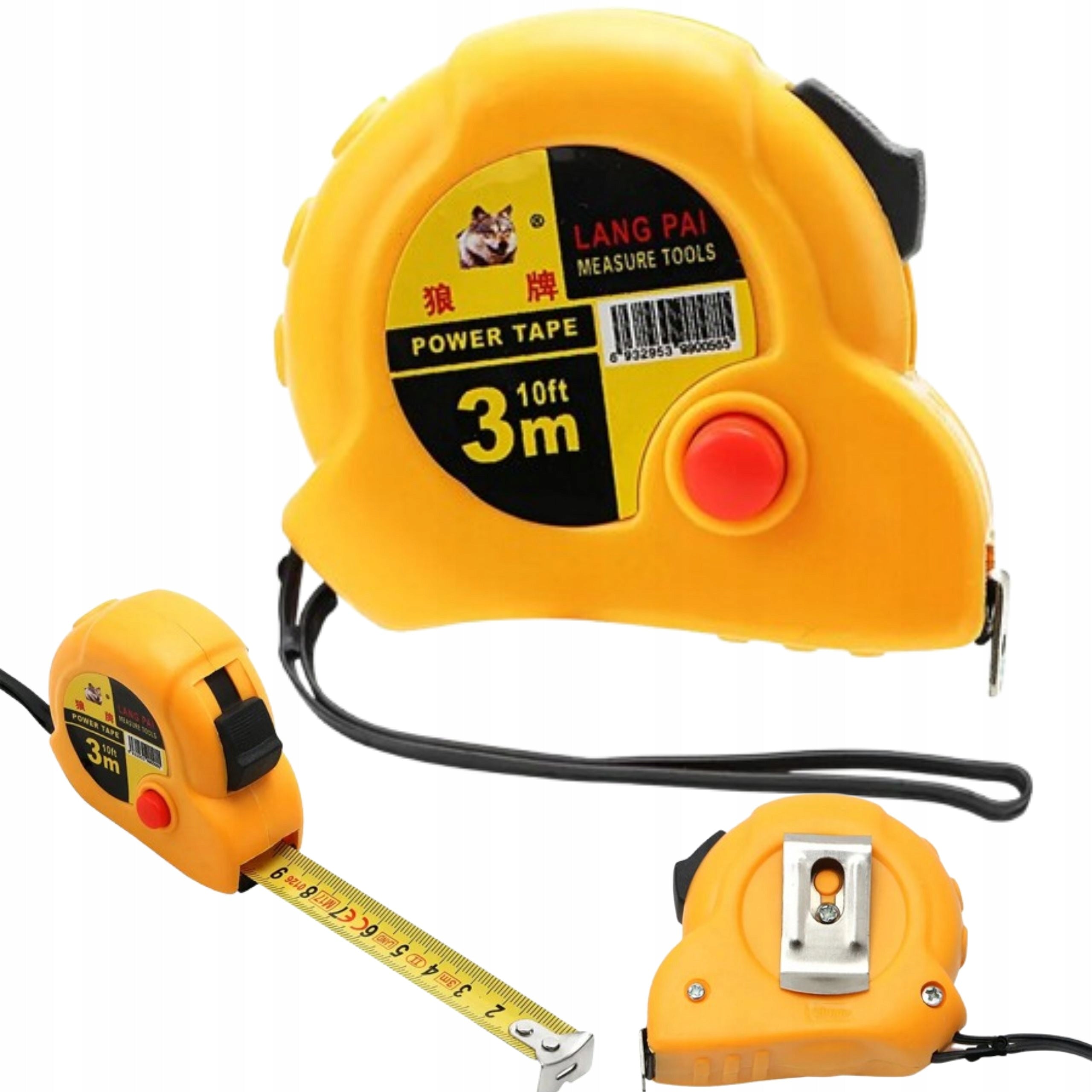 METER MEASURE METER ROLLED 3m TWO LOCKS AUTOMATIC TAPE MEASURE