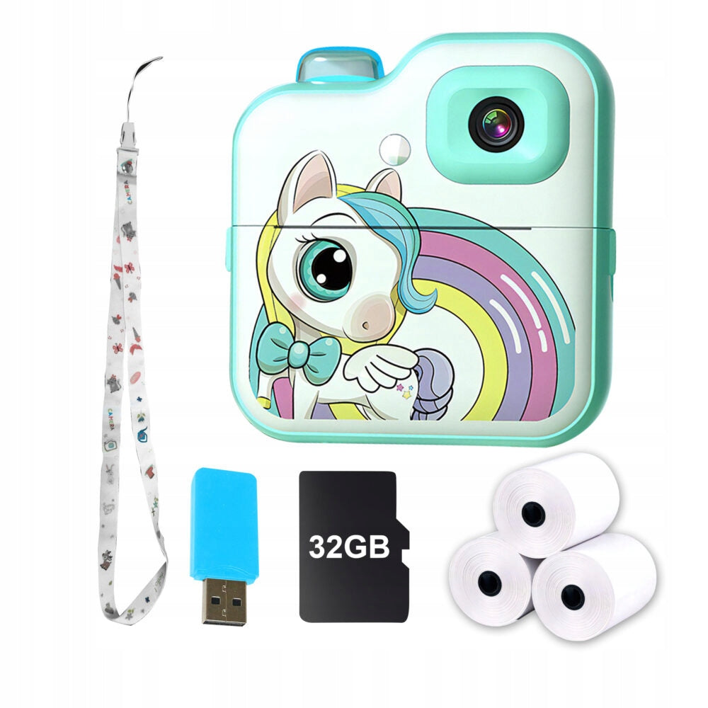 MG B2 dětský instantní fotoaparát + 32GB karta, zelený Resolution 48 Mpx