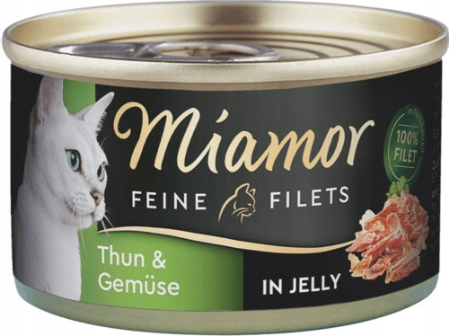 MIAMOR CAT F.FILETS TUNA VEGETABLES 100g