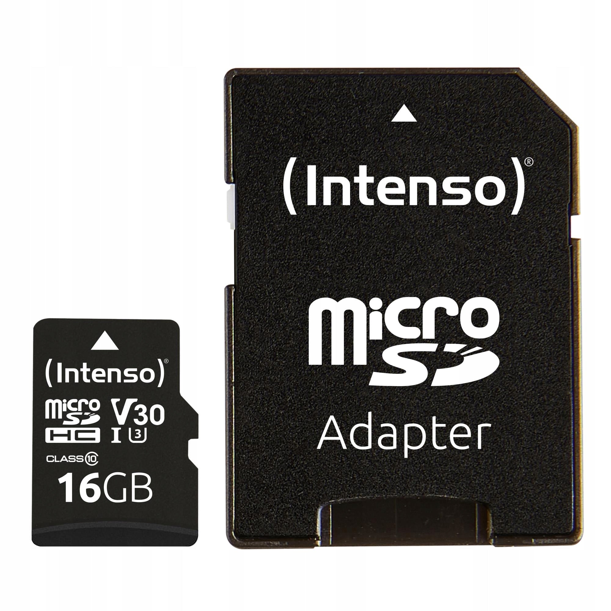 MICRO MEMORY SDHC 16 GB C10/W/ADAPTER 3433470 INTENSO Card capacity 16 GB