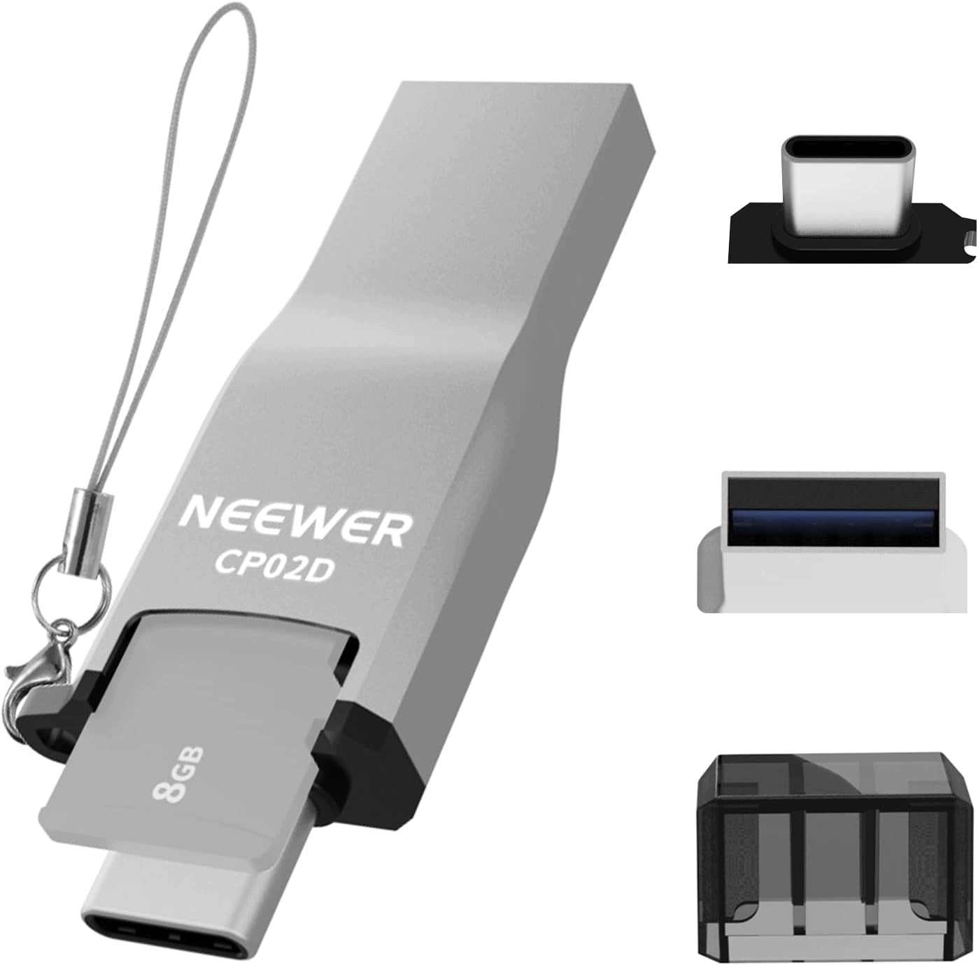 MICRO SD USB-C USB-A CARD READER 3.1 TO 200MB/S