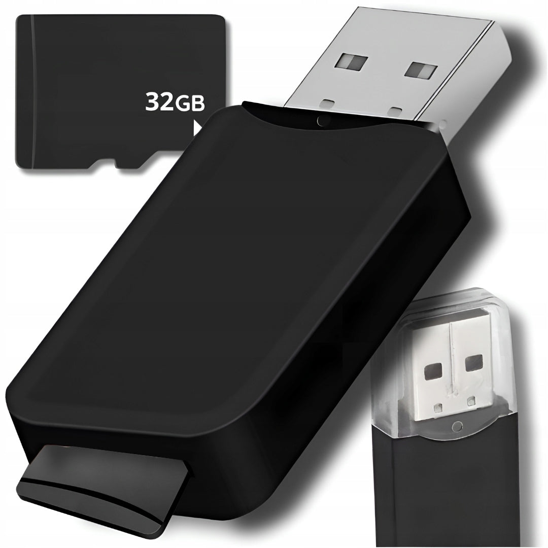 MICRO SD XC 32GB MEMORY CARD + USB CLASS 10 USB 2.0 CARD READER