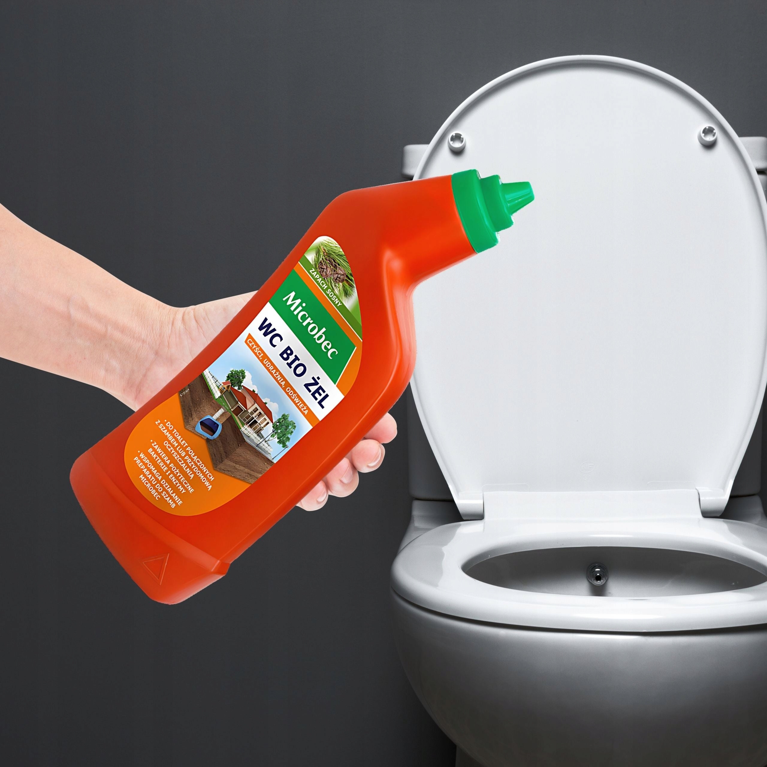 MICROBEC WC BIO SEPTIC TANK GEL FOR TOILETS COMBINED WITH SEPTIC TANK PINE 750ML Manufacturer code 359