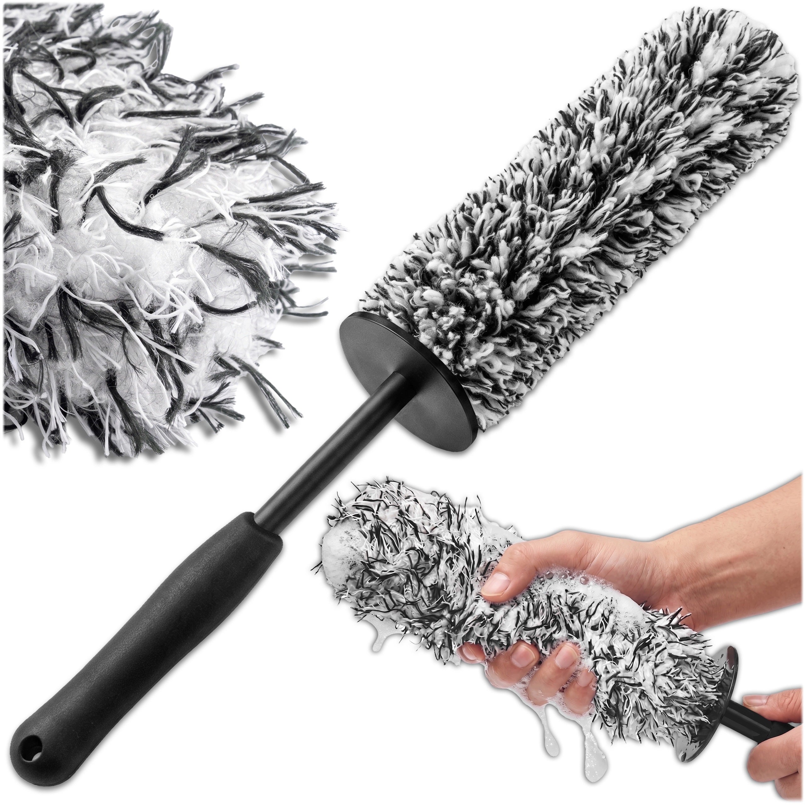 MICROFIBER CAR CLEANING RIM WASH BRUSH LONG HANDLE Manufacturer's catalog number SZCZOTKA DO MYCIA FELG