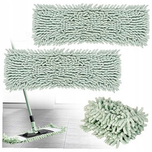 MICROFIBER CHENILLE FLAT MOP FOR HOME CLEANING SET OF 2 PILLOWCASES