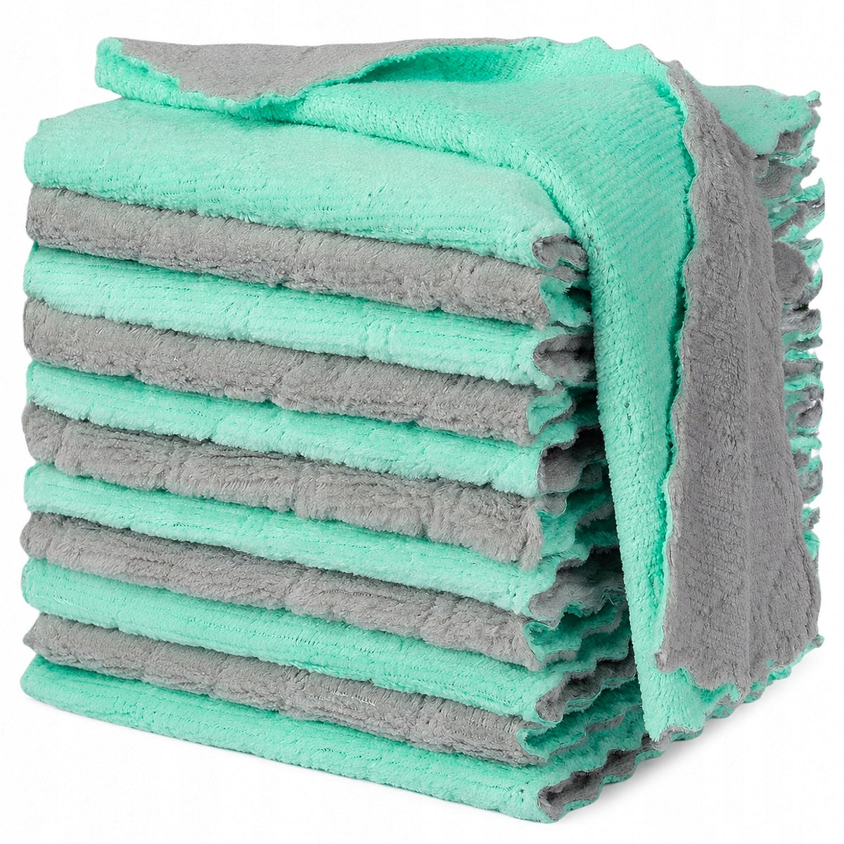 MICROFIBER CLOTHS 10PCS KITCHEN WASHABLE 25*25CM DUST CLOTH