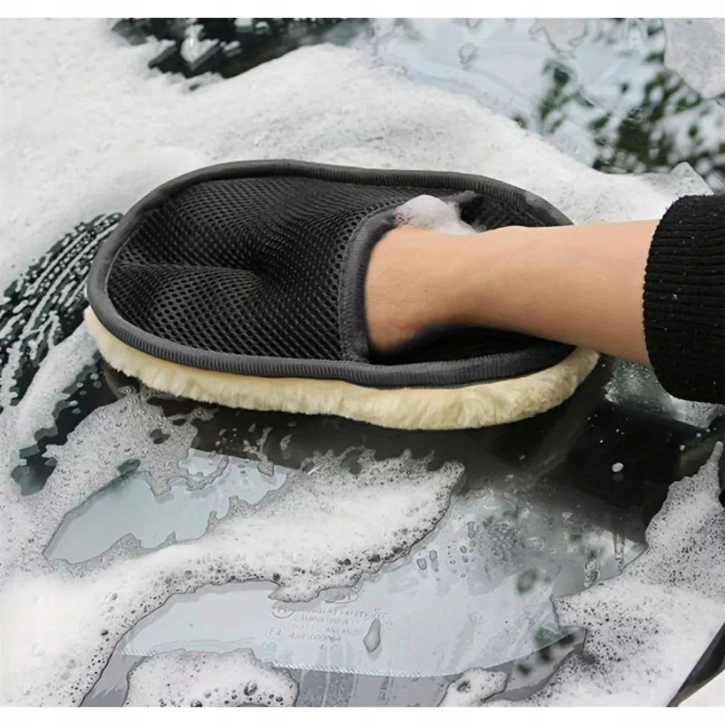 MICROFIBER GLOVE FOR WASHING THE CAR DELICATE DOUBLE-SIDED FLUFFY Manufacturer no brand