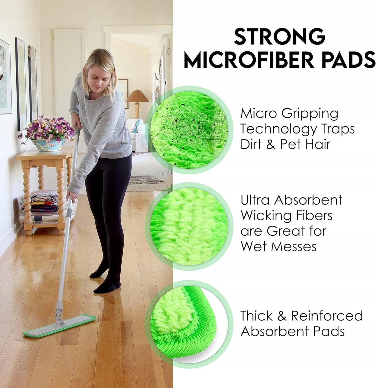MICROFIBER TELESCOPIC FLAKE MOP 4 CARTRIDGES Manufacturer code gl8u