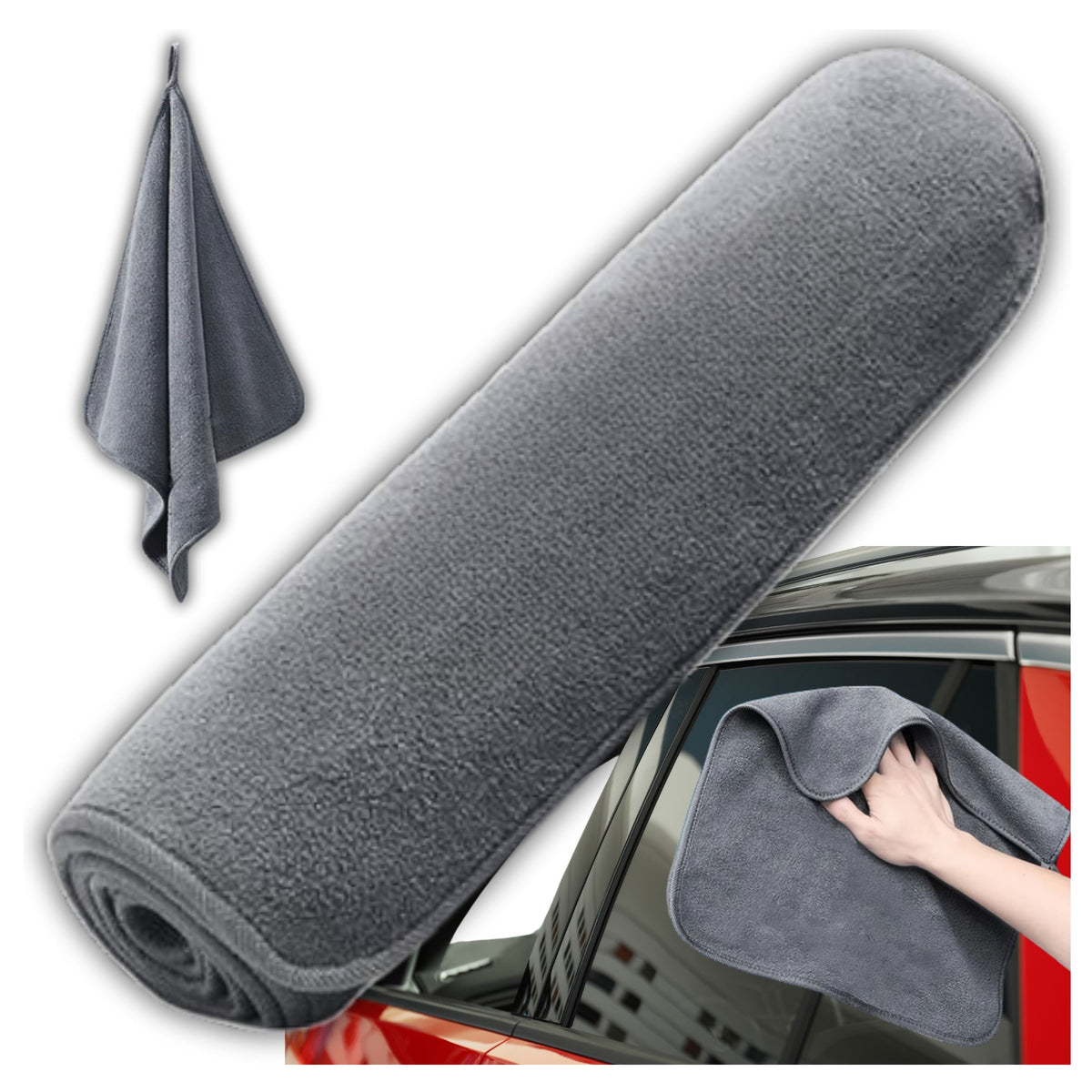 MICROFIBER TOWEL 400g FOR WASHING CAR PAINT DRYING CARS 60x30cm