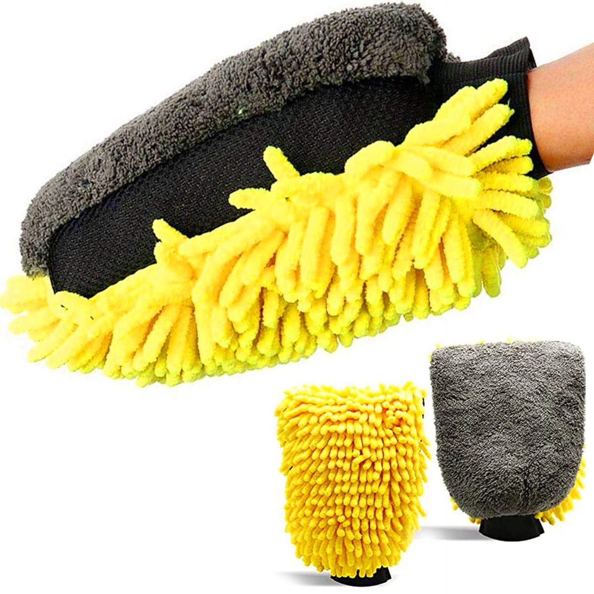 MICROFIBER WASHING CLOTH GLOVE FOR CAR CLEANING Packaging status original