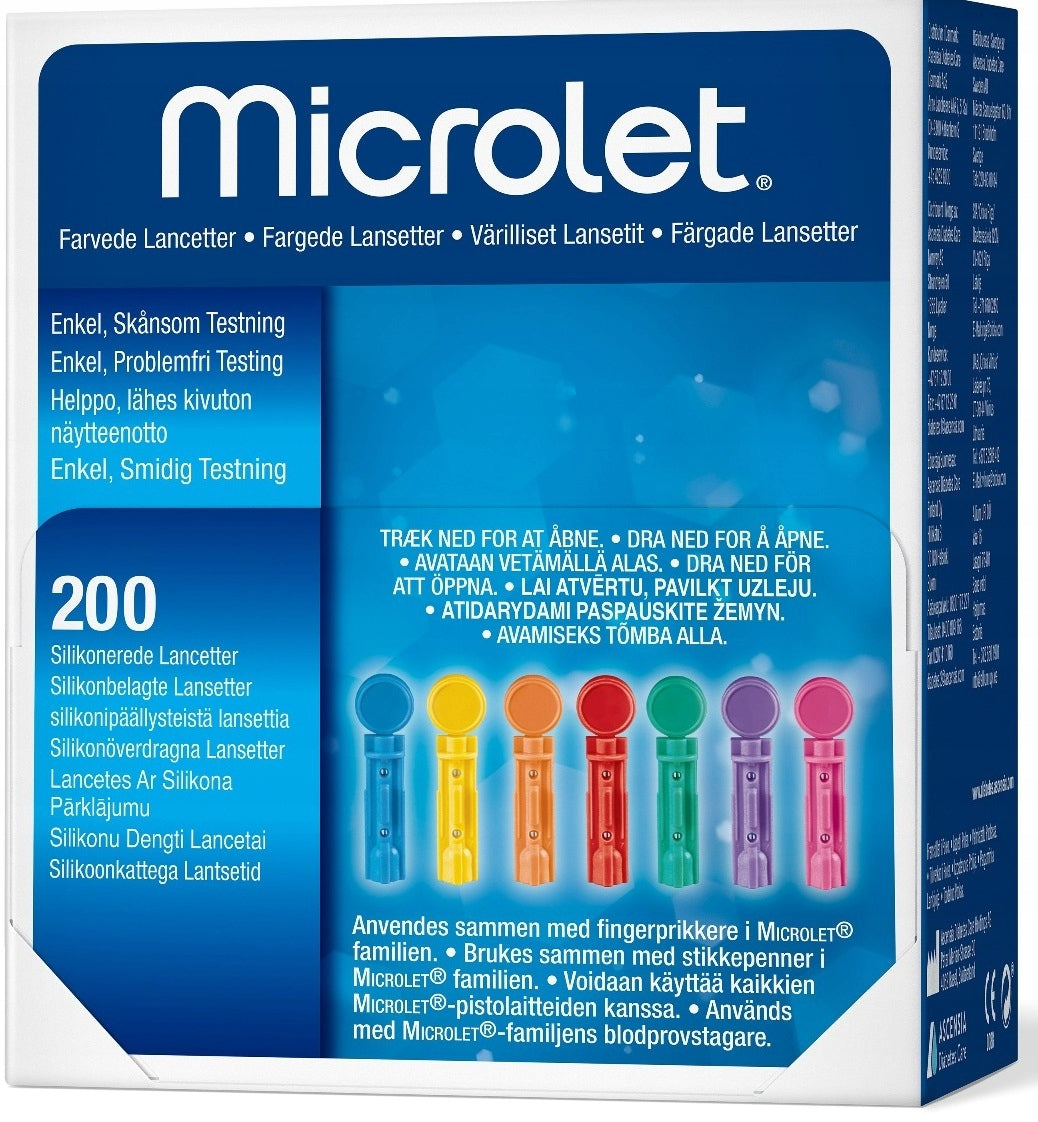 MICROLET LANCETS 200 pieces (for ContourPlus, ContourTS) Ascensia Diabetes