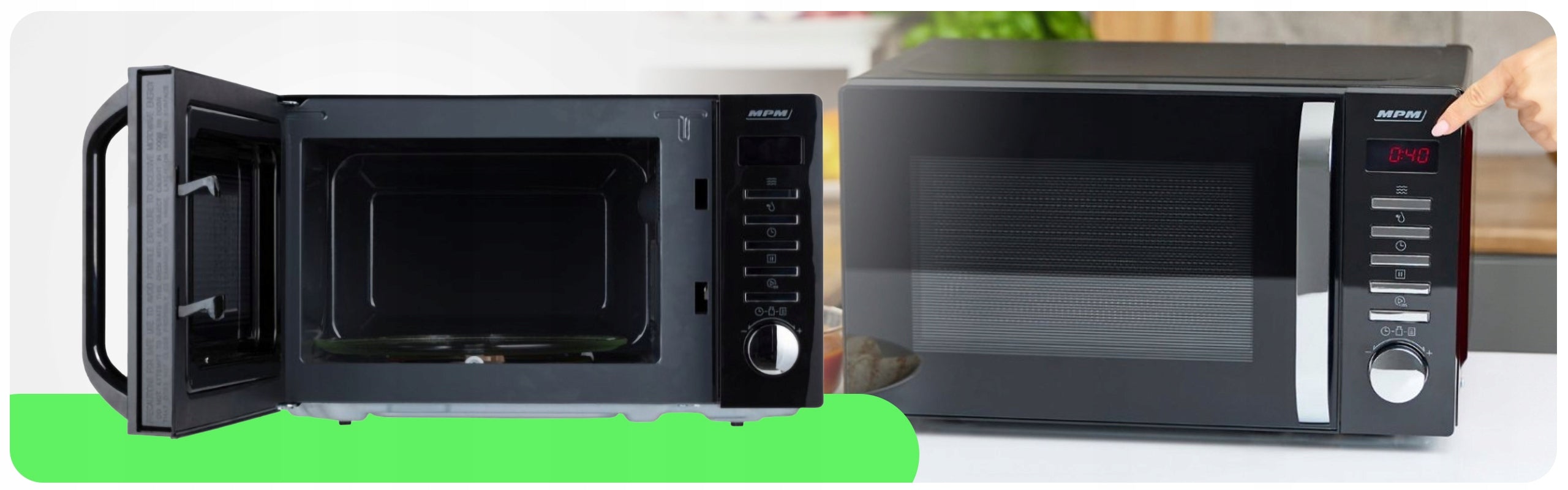 MICROWAVE OVEN MICROWAVE MPM-20-KMT-05 20L 800W BLACK DEFROSTING Packaging status original