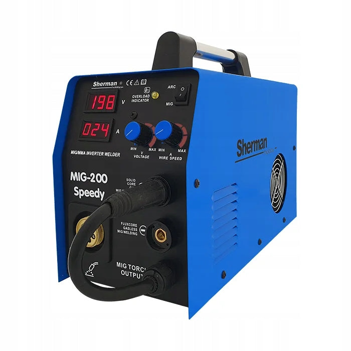 MIG 200 Speedy MIG/MAG MMA 200A IGBT Welding Machine Professional Half Car Welding Machine Brand Sherman