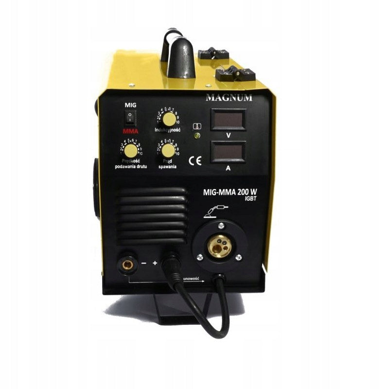 MIG MAG MMA 230V IGBT welder – MAGNUM MIG 200W + MB15 3m Packaging status original