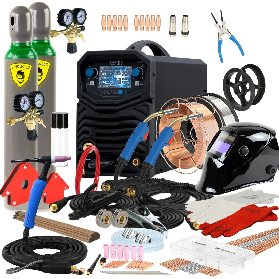 MIG/MAG MMA TIG 300A Spartus EasyMIG 315 400V LCD inverter