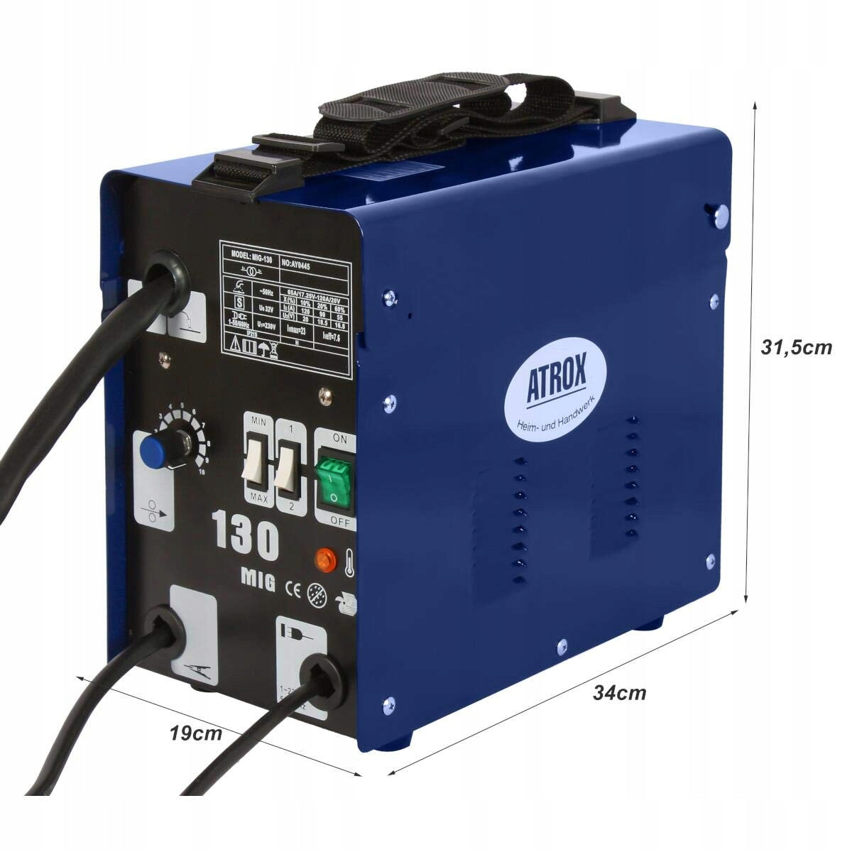 MIGOMAT ATROX 120A MIG MAG GASLESS WELDING MACHINE!!! INCLUDED WITH WIRE! EAN (GTIN) 4250373204451