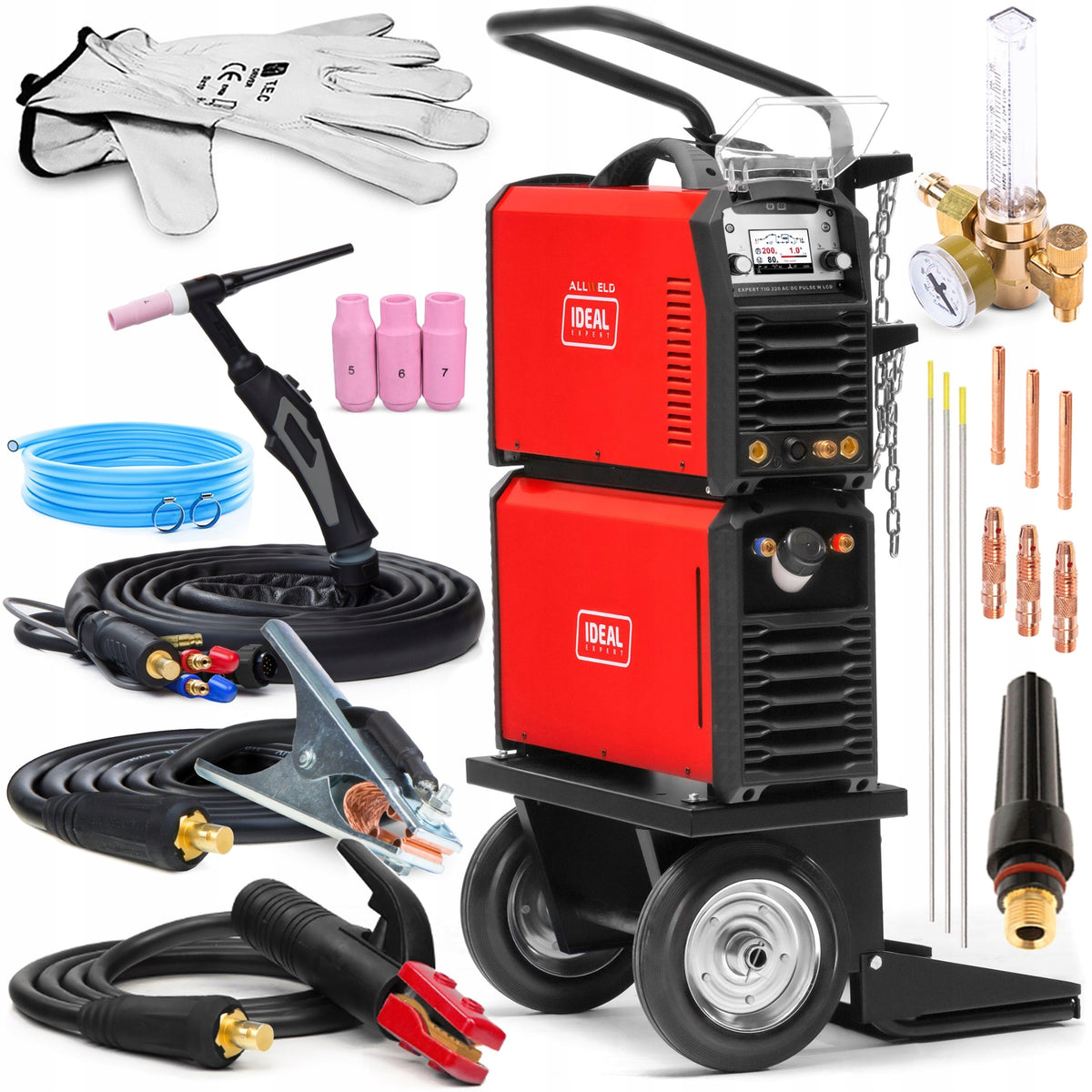 MIGOMAT IDEAL EXPERT TIG 220 AC/DC ALUMINIUM 2T/4T MMA INVERTER WELDING MACHINE