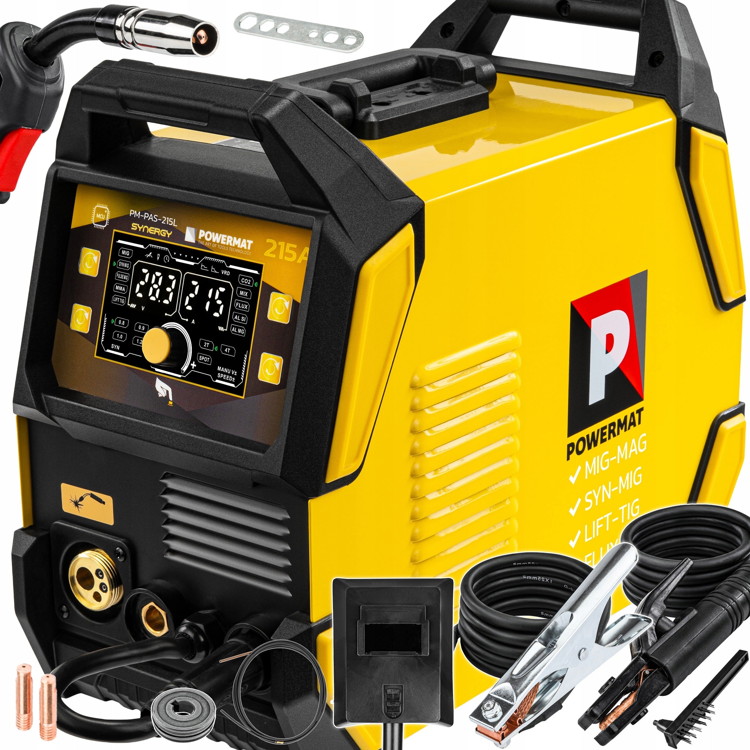MIGOMAT INVERTER WELDING MACHINE FOR ALUMINIUM 215A MIG/MAG MMA TIG LIFT