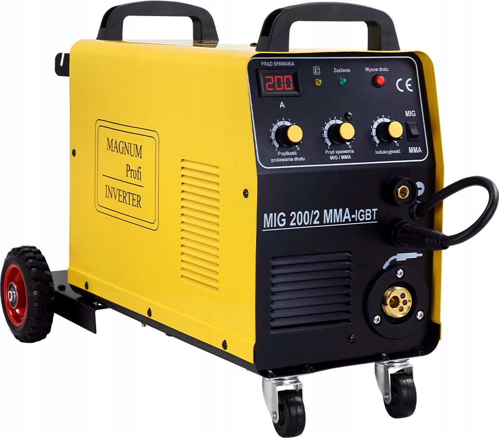 MIGOMAT MAGNUM MIG 200A 230V 400V Inverter IGBT MMA CHASSIS Brand Magnum